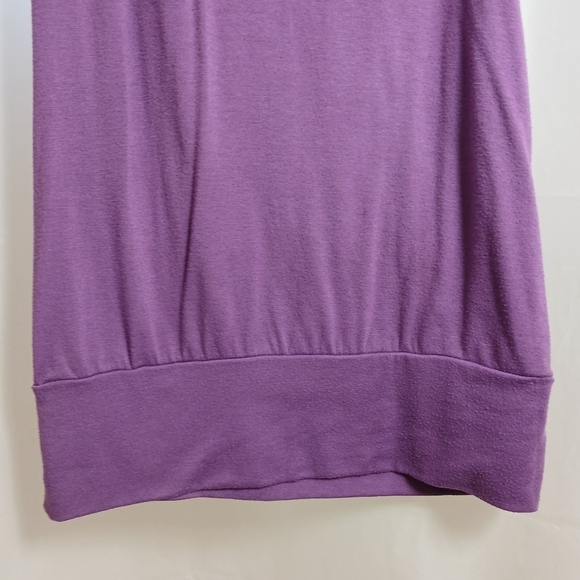 (#330) Woman's Love Me Kiss Me Purple Wrap Over Front Top Size Small - Picture 11 of 16